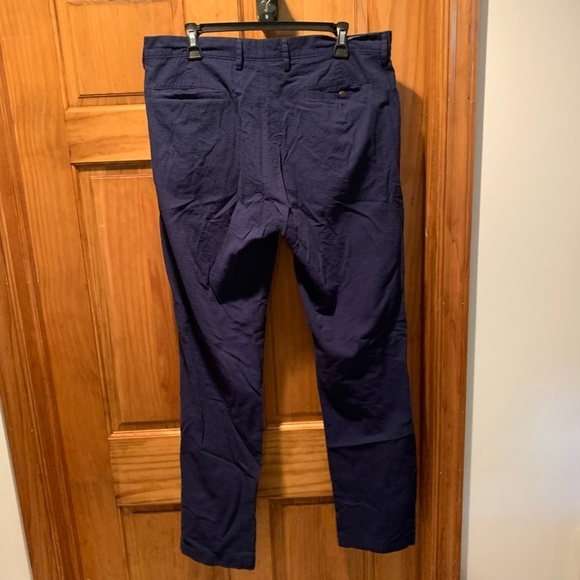 J. Crew Urban Slim Trousers Navy size 34x34 - Picture 3 of 6